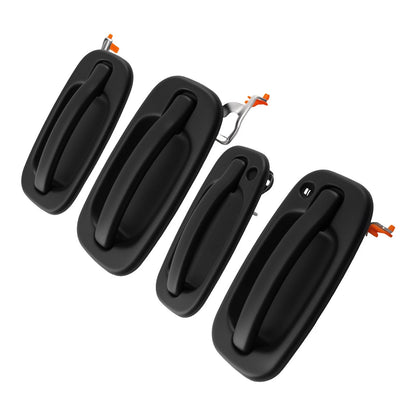 Black Plastic Door Handle Set for GMC Yukon (1999–2006) 4PC