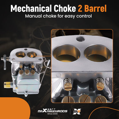 2-Barrel Carburetor for Ford Mercury (1949–1953) Manual Choke w/ Gasket