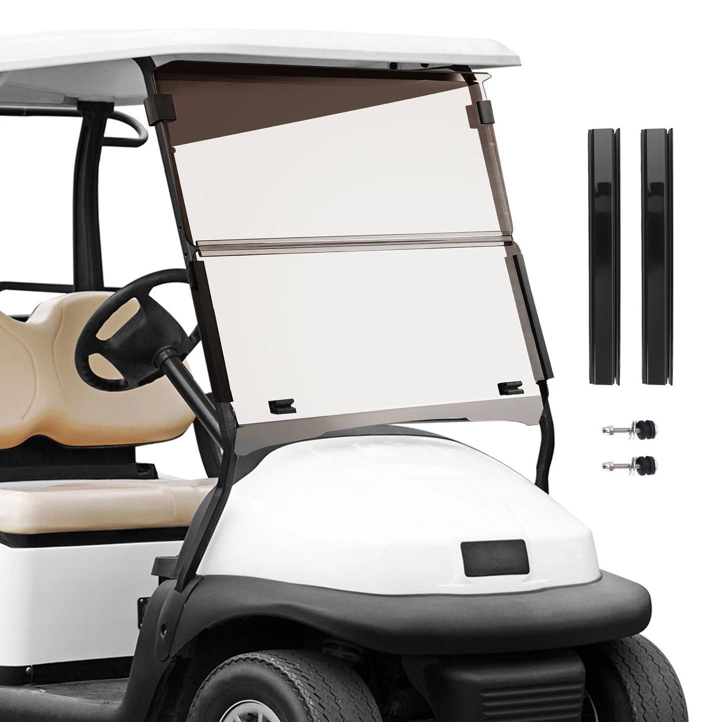 Front Windshield for EZGO TXT Medalist (1994–2014) Tinted Foldable