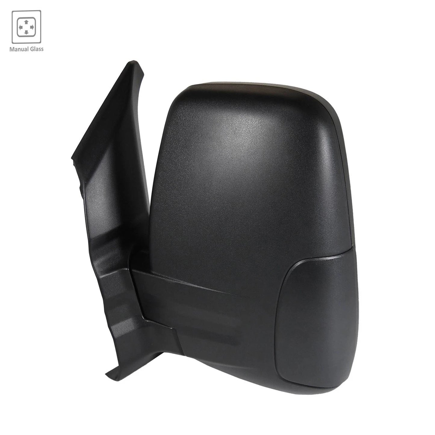 Driver Side Manual Door Mirror Replacement Textured for Toyota Highlander (2008–2013)