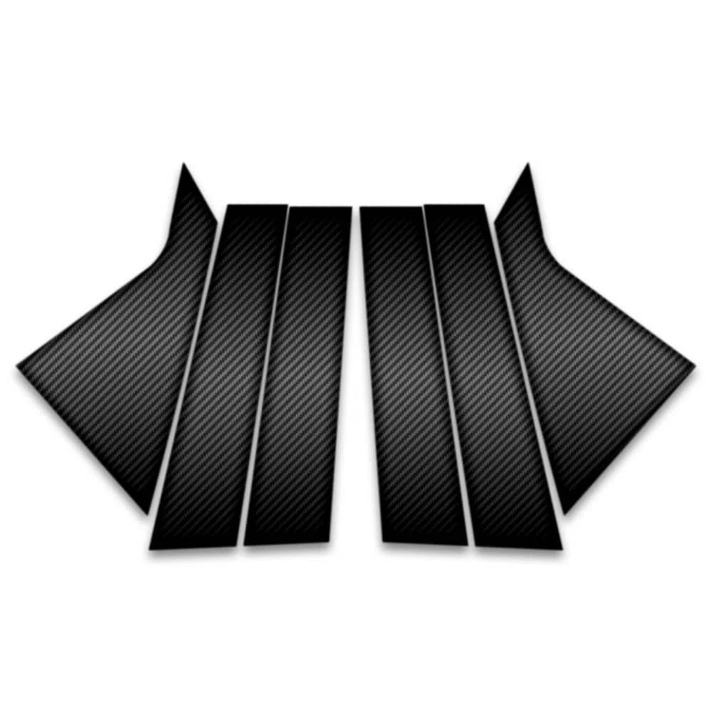 6pc Carbon Fiber Pillar Post Covers for 2014-2023 Chevrolet Impala