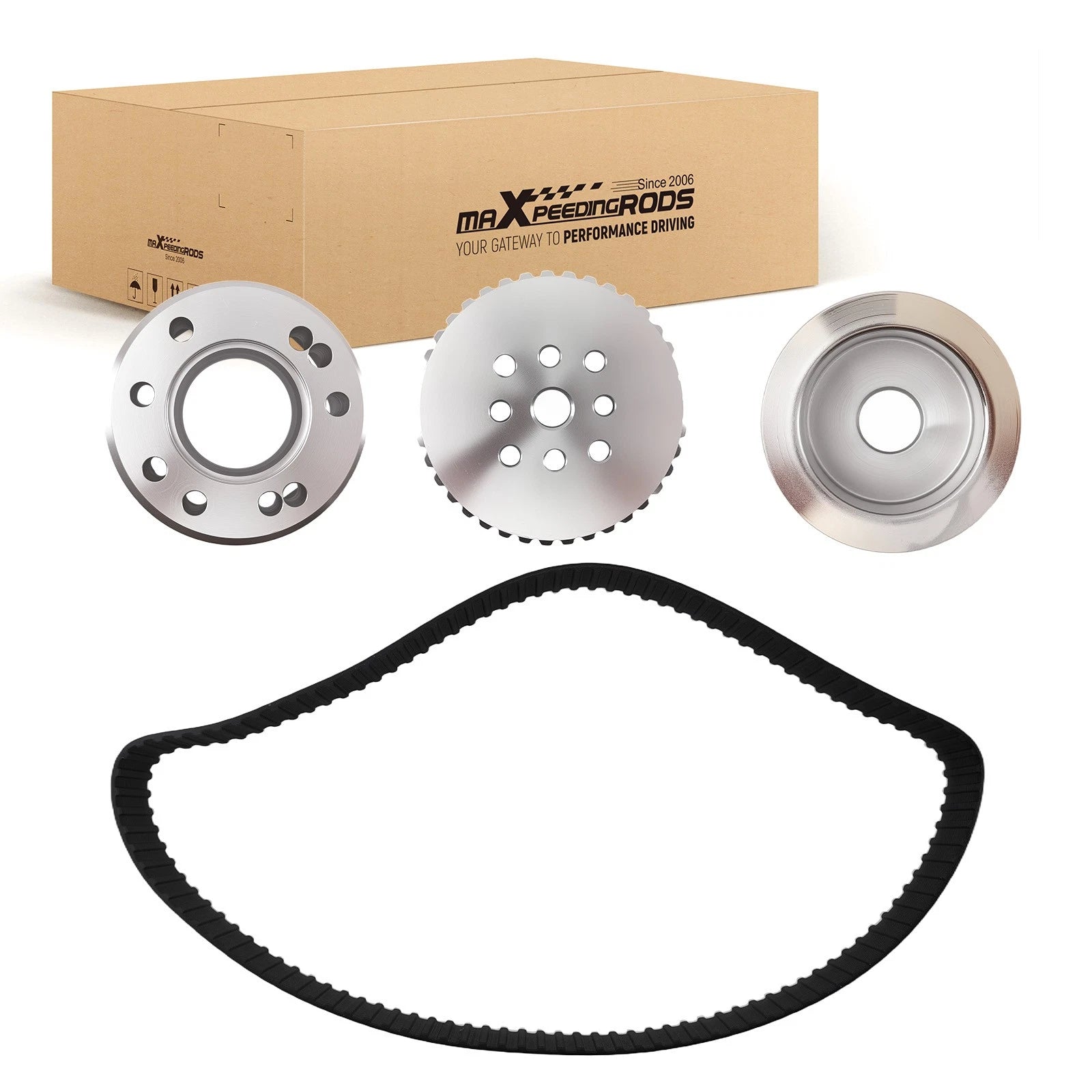 Cogged Belt Drive Pulley Kit for Ford 302-351C (1970–1974)