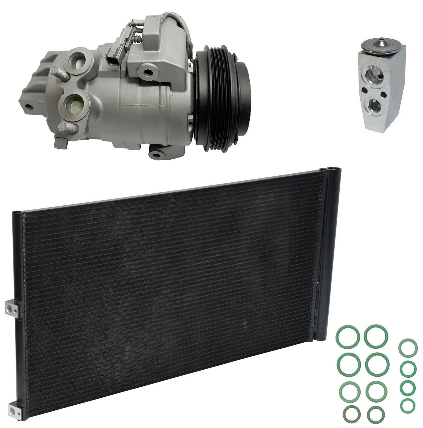 AC Compressor Kit With Condenser Replacement for Ford Expedition 3.5L (2017–2020)