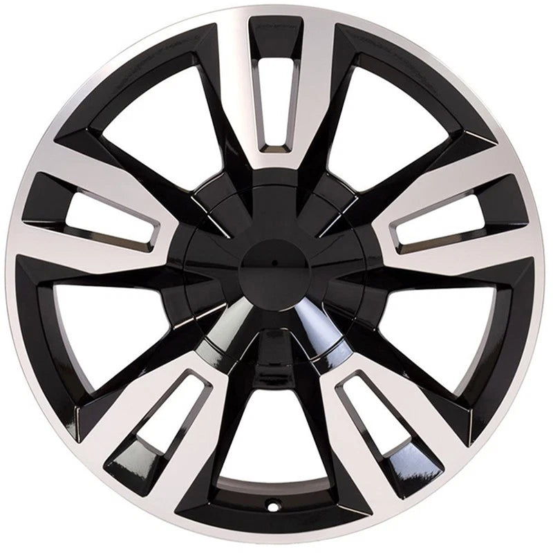 22 Inch Machined Black Wheel Replacement for 1992–1994 Chevy Blazer