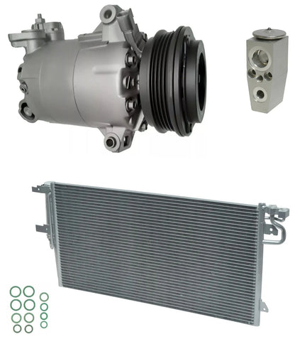 AC Compressor Kit With Condenser Replacement for Ford Focus 2.3L (2018)