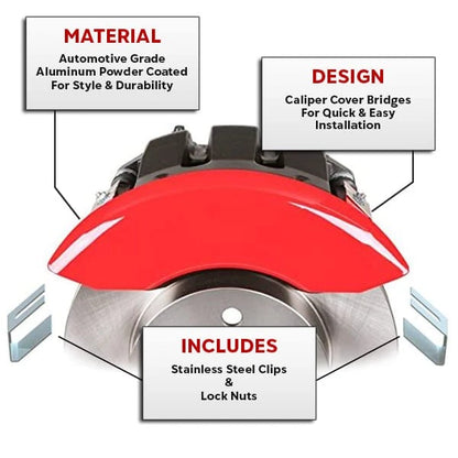 Caliper Covers Set of 4 for GMC Terrain (2018–2024)