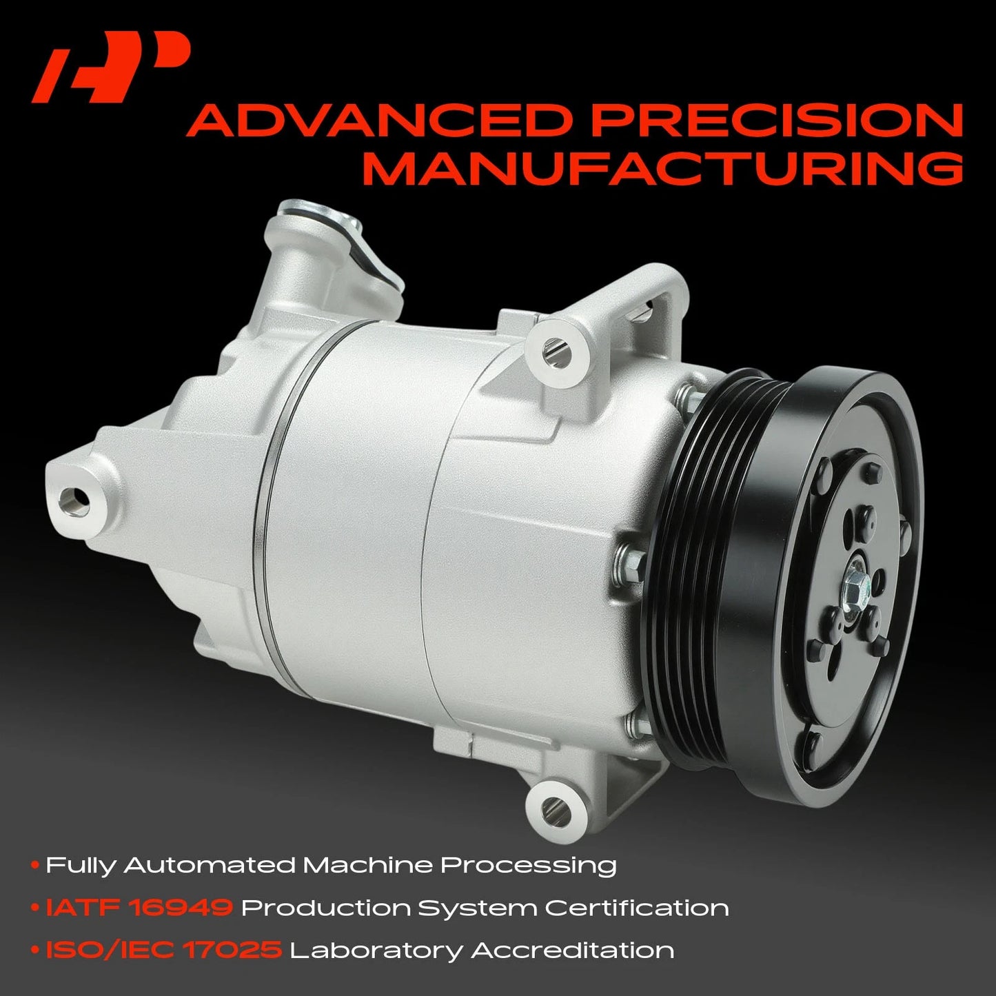 A/C Compressor with Clutch for Chevrolet Equinox (2018–2023) GMC Terrain