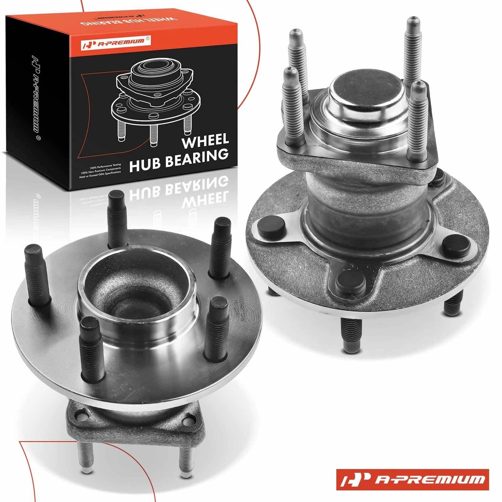 2X Rear Wheel Hub & Bearing Assembly for Chevy Malibu (2004–2007)