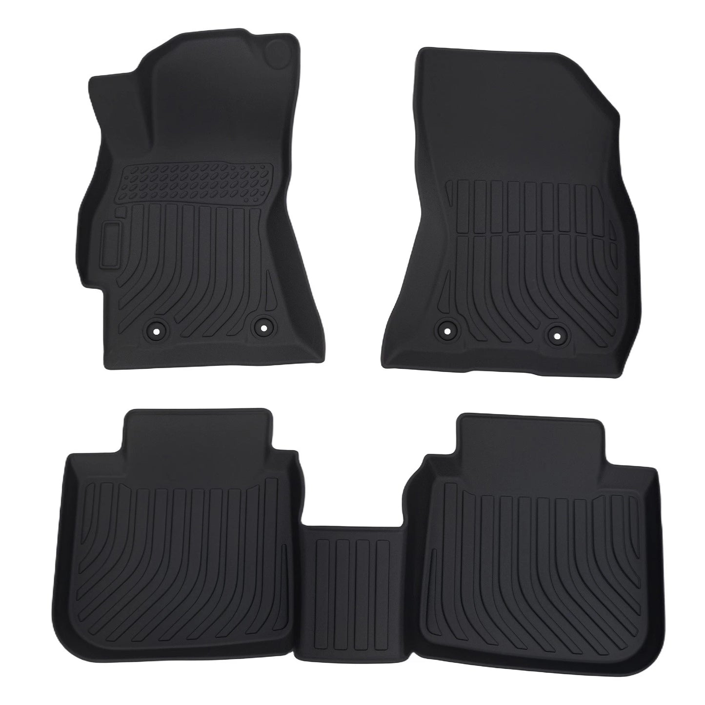 Anti-Slip Floor Mats for Subaru Outback (2015–2019) Black Rubber