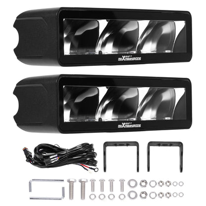6-Inch 60W LED Off-Road Light Bar Spot Beam for Truck SUV ATV (2019–2024)