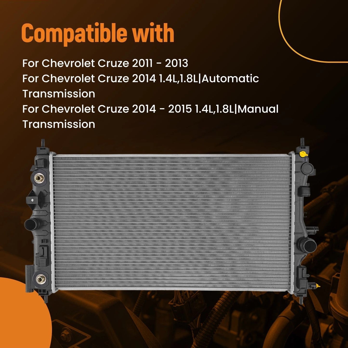 Engine Radiator for Chevrolet Cruze (2011–2013)