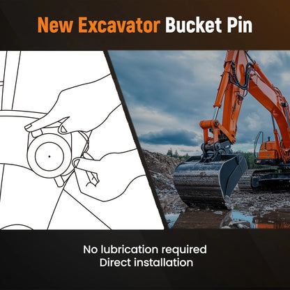 Heavy Duty Bucket Pin for Kubota U45 U55 KX057-4 (44.8mm–372mm)