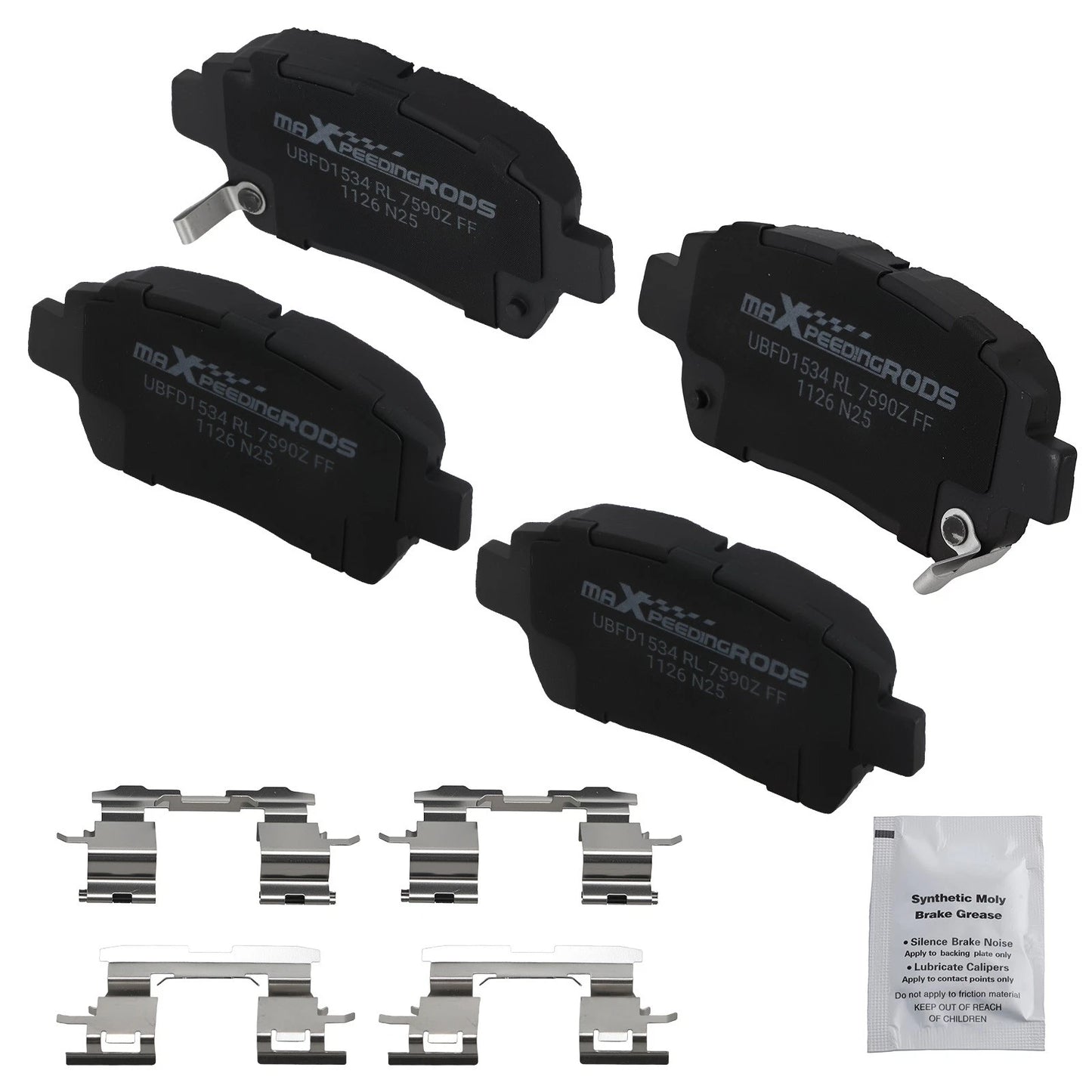 Front Ceramic Brake Pads Set for Toyota Prius 2001–2009/Echo 2001–2005