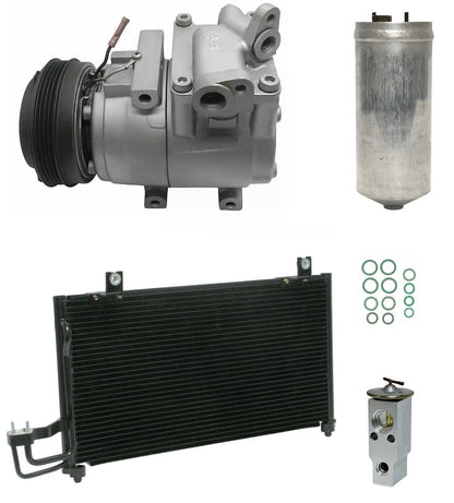 A/C Compressor Kit With Condenser for Kia Sephia 1.8L (2001–2003)