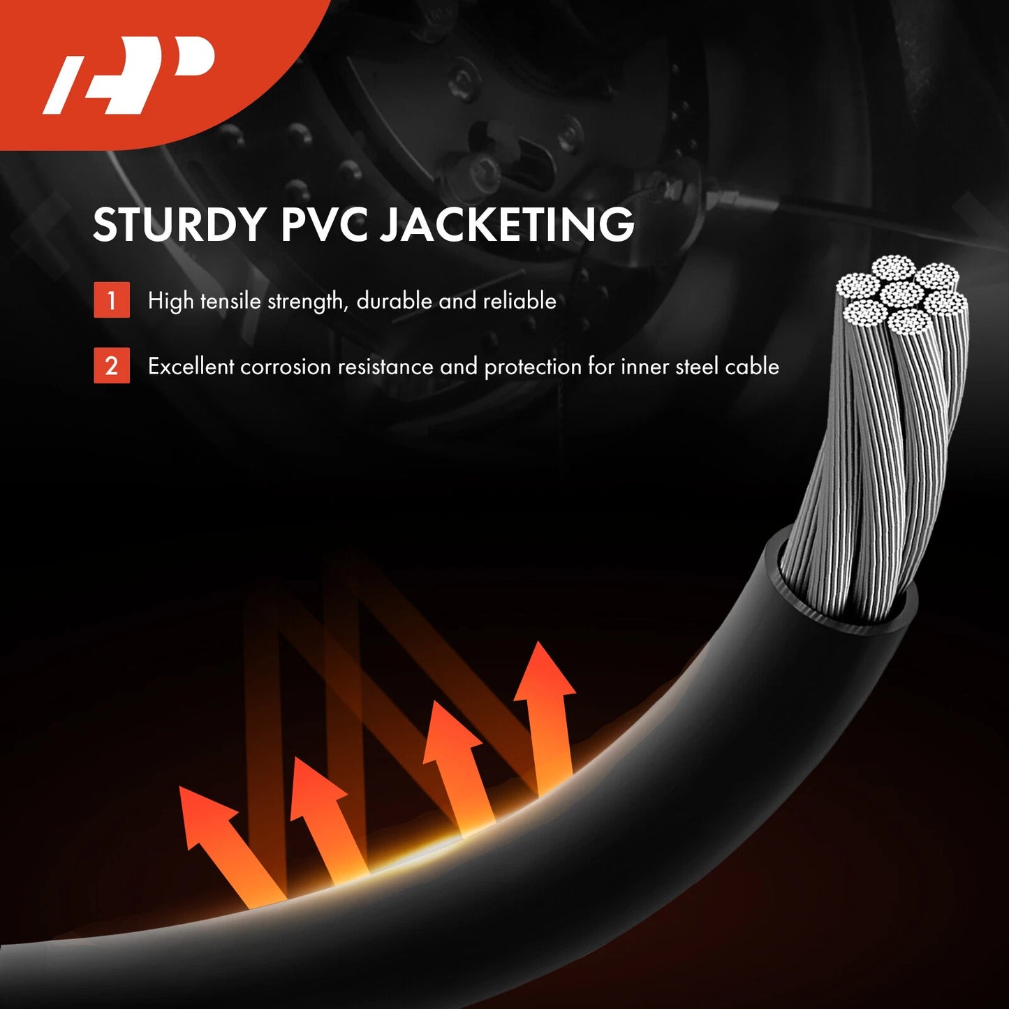 2X Rear Left & Right Parking Brake Cables for Chevy Express 3500 (2003–2023)
