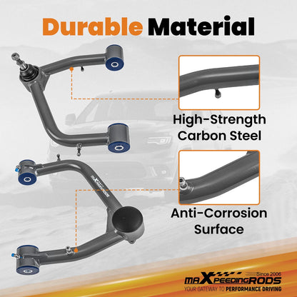 Front Upper Control Arm 2-4" Lift for Chevy Silverado Sierra (2019–2024)
