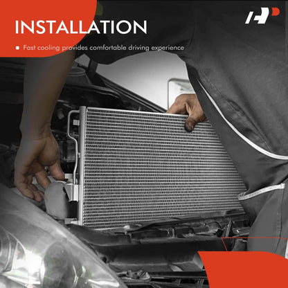 A/C Condenser with Receiver Drier & Bracket for Cadillac XLR (2004–2009)