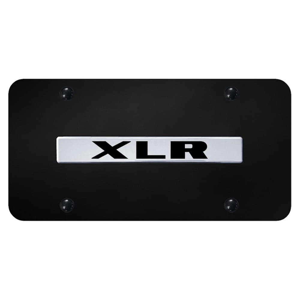 Chrome Name on Black License Plate - Officially Licensed for Cadillac XLR