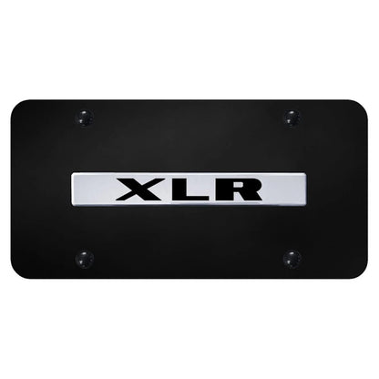 Chrome Name on Black License Plate - Officially Licensed for Cadillac XLR