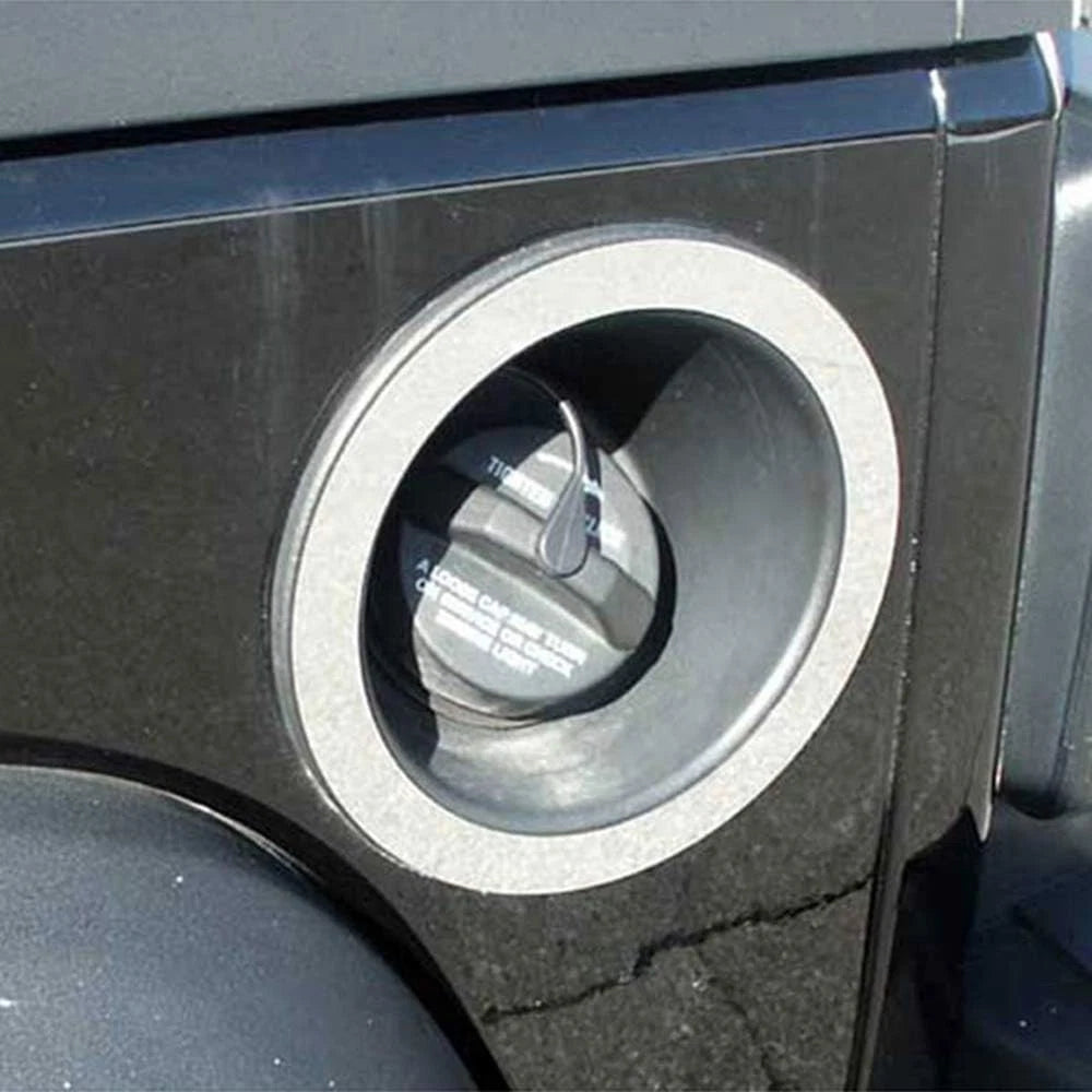Chrome Fuel Gas Door Ring Replacement for 2007-2018 Jeep Wrangler