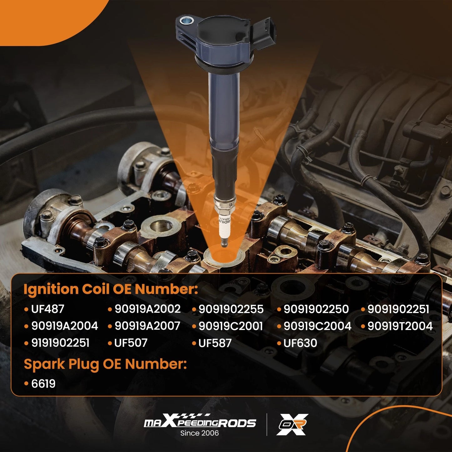 Ignition Coils & Spark Plugs for Toyota Avalon Camry Lexus RX350 (2006–2016)