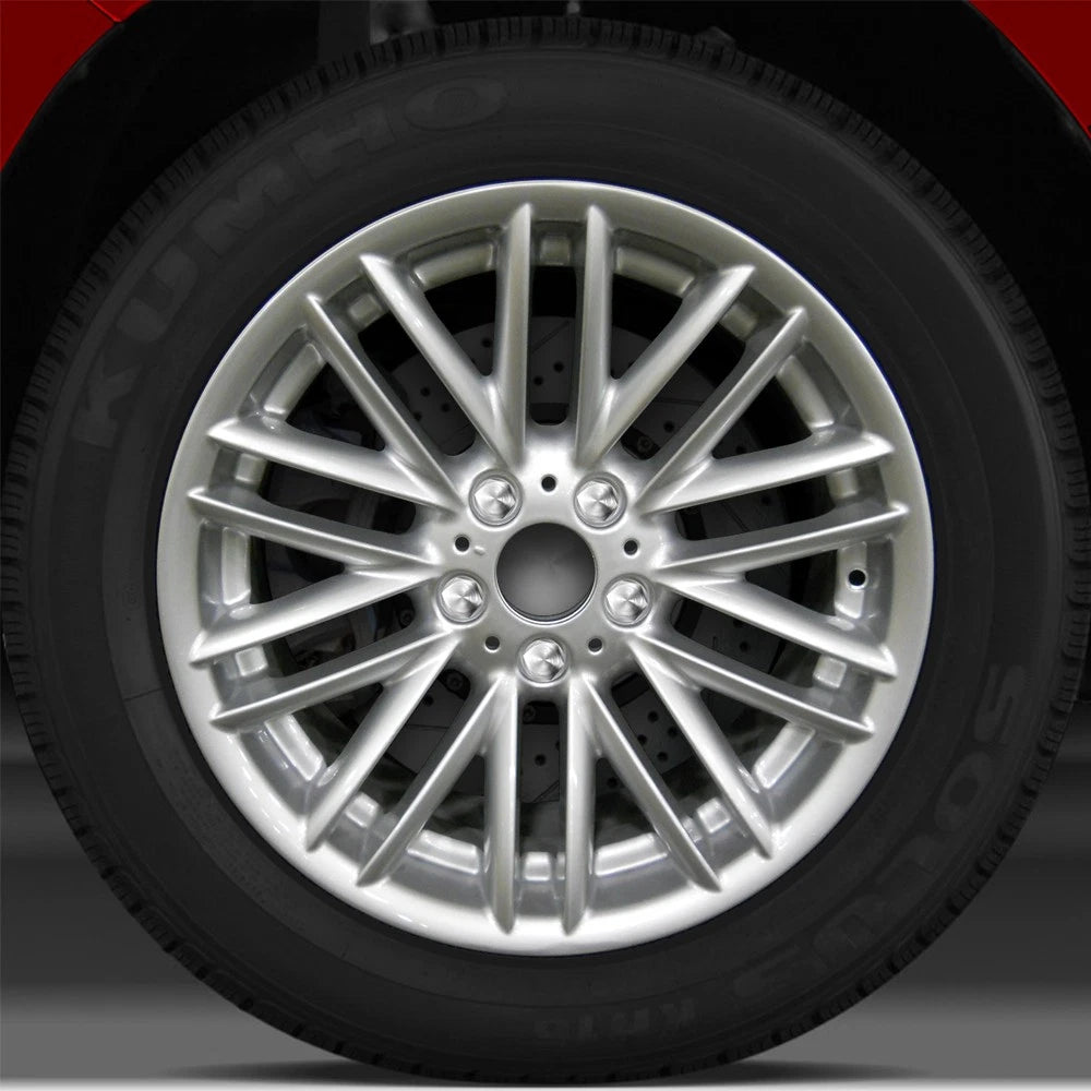 18x8 Factory Wheel (20 Spoke Bright Fine Silver Full Face) for 2002-05 BMW 745i