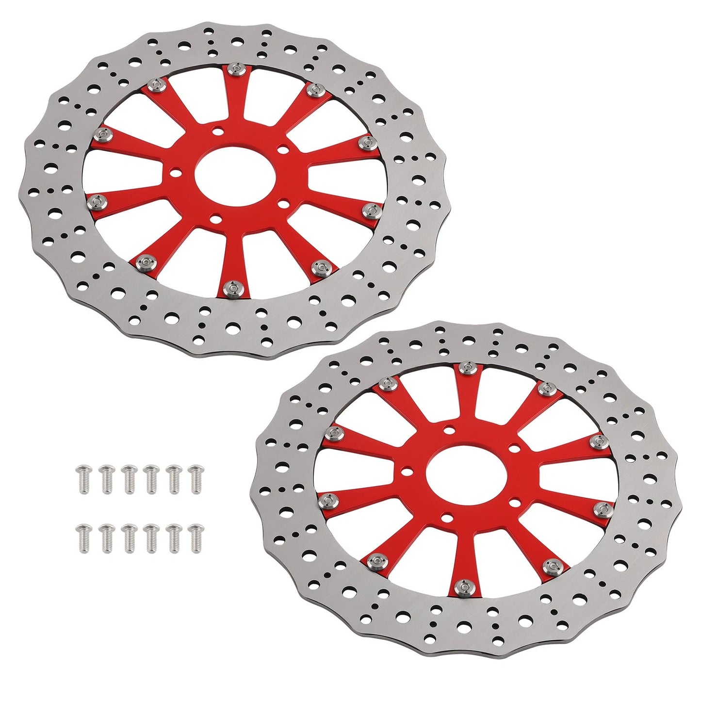 11.8" Front Brake Rotor Disc Pair for Harley Touring Trike Softail Dyna (2010–2024)