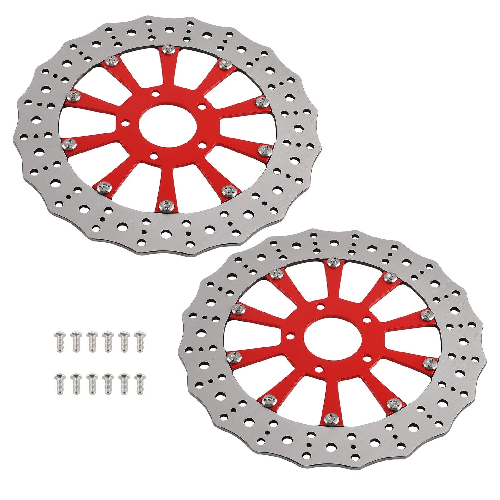 11.8" Front Brake Rotor Disc Pair for Harley Touring Trike Softail Dyna (2010–2024)