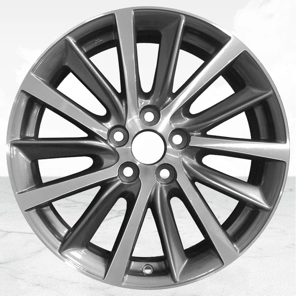 18" Machined/Grey 14-Spk Rim by JTE Wheels for 17-19 Toyota Highlander (18x7.5)