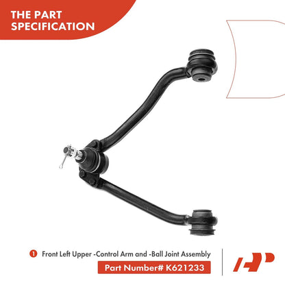 6X Front Control Arm with Ball Joints for Chevy C2500 GMC
