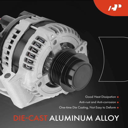 Alternator for Chevy Impala (2007–2008) 3.9L 150A 6 Groove Clutch Pulley