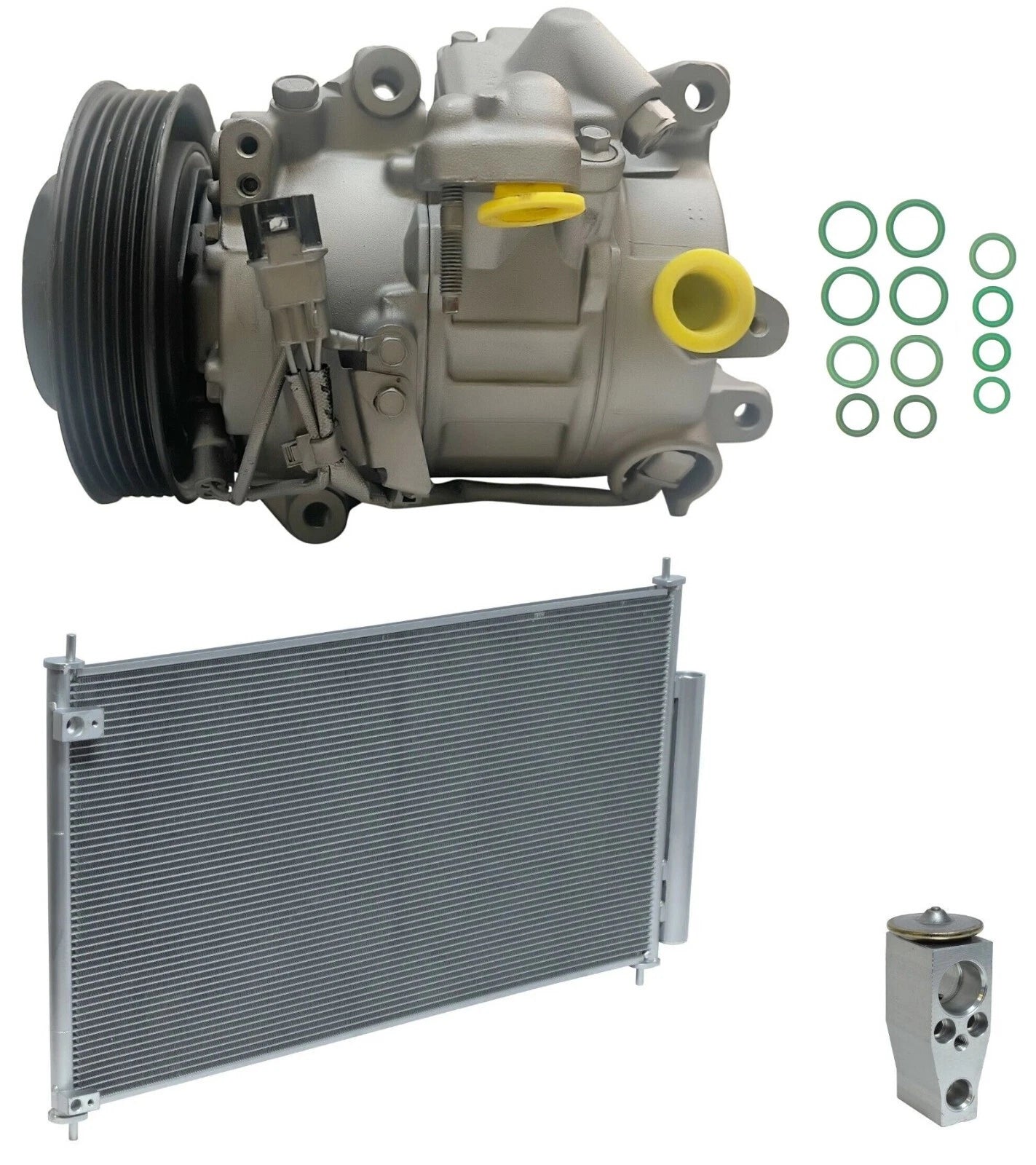 AC Compressor Kit With Condenser for Acura RLX 3.5L (2016–2020)