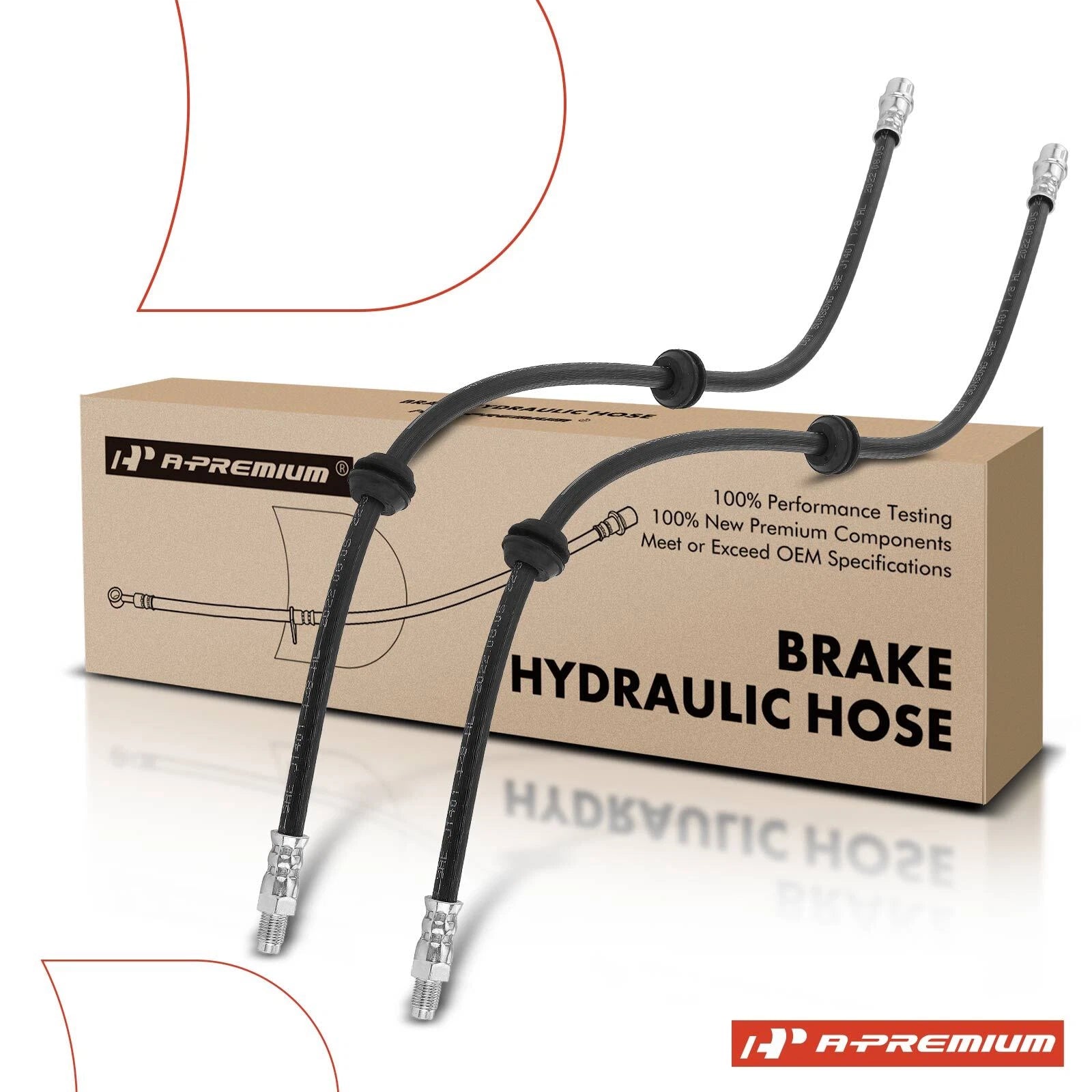 2X Rear Brake Hydraulic Hose for Mercedes-Benz GLE400 (2016–2017, 2019)