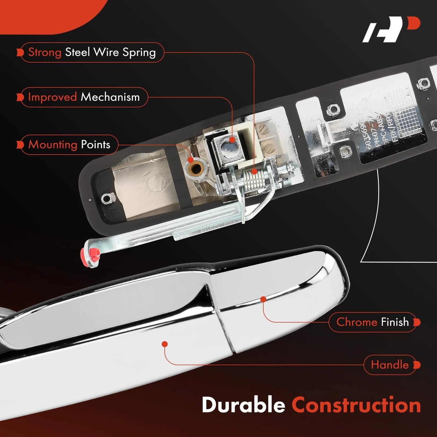 Chrome Exterior Door Handle for Chevy Silverado 1500 GMC