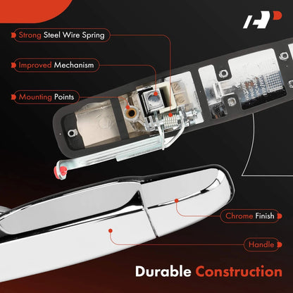 Chrome Exterior Door Handle for Chevy Silverado 1500 GMC