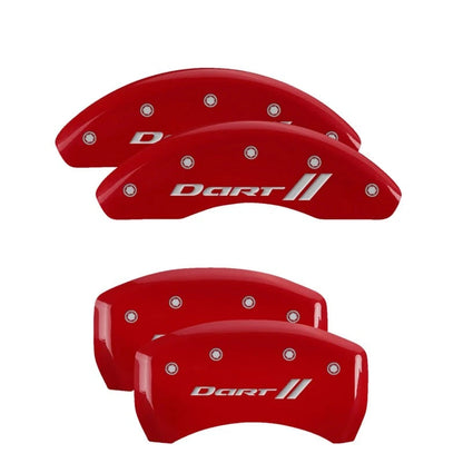 Caliper Covers Replacement Red Stripes for 2013–2016 Dodge Dart