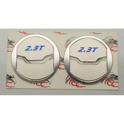 6pc Brushed A/C Vent Trim w/Black Brushed Vinyl 2.3T Inlay for 2015 Mustang 50th