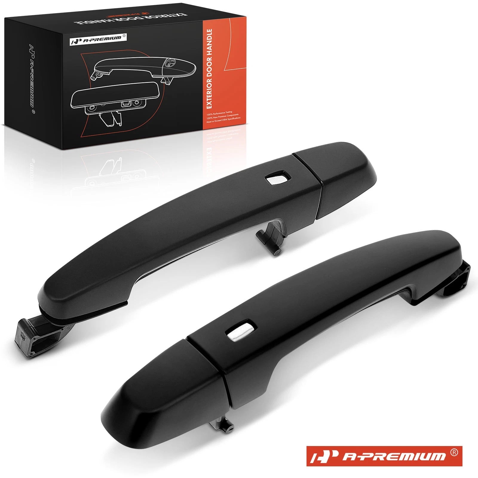 2X Front Black Exterior Door Handles for Chevrolet Impala (2014–2020)