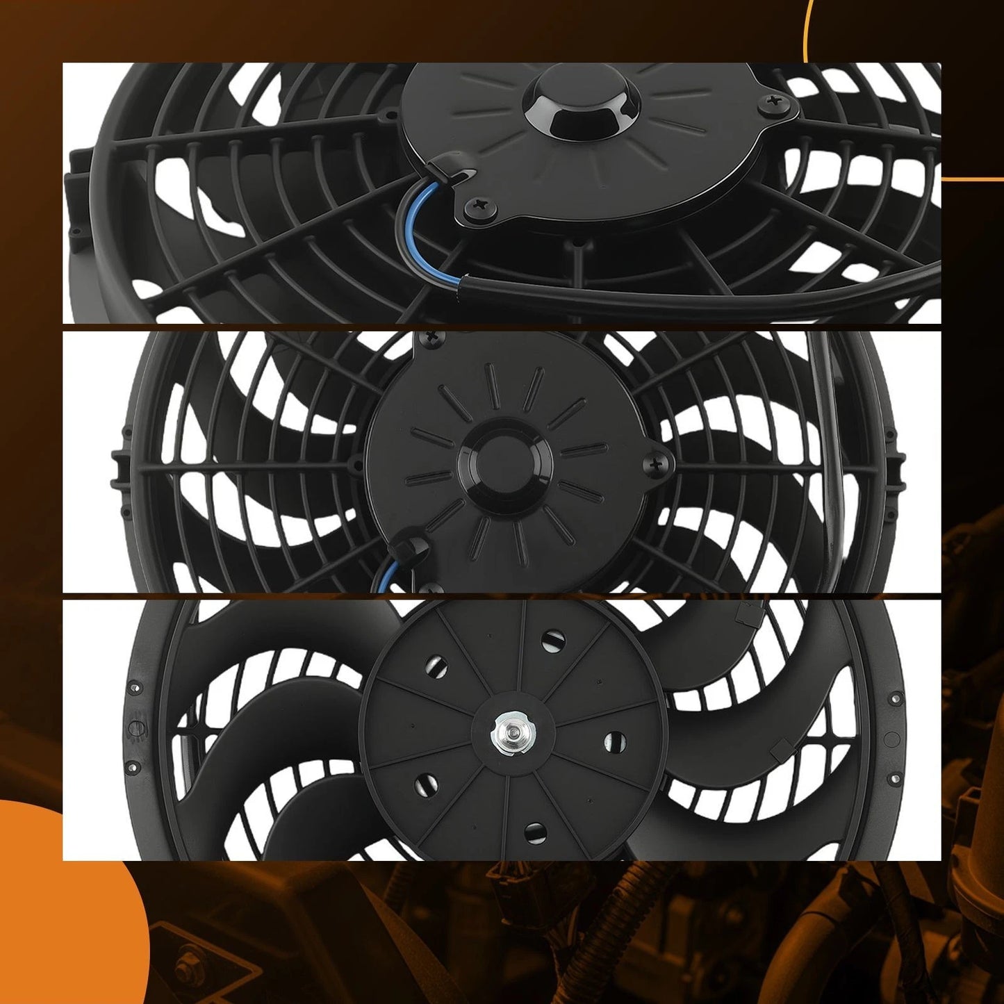 12" Electric Cooling Assembly for Universal Application (240W–2250RPM)