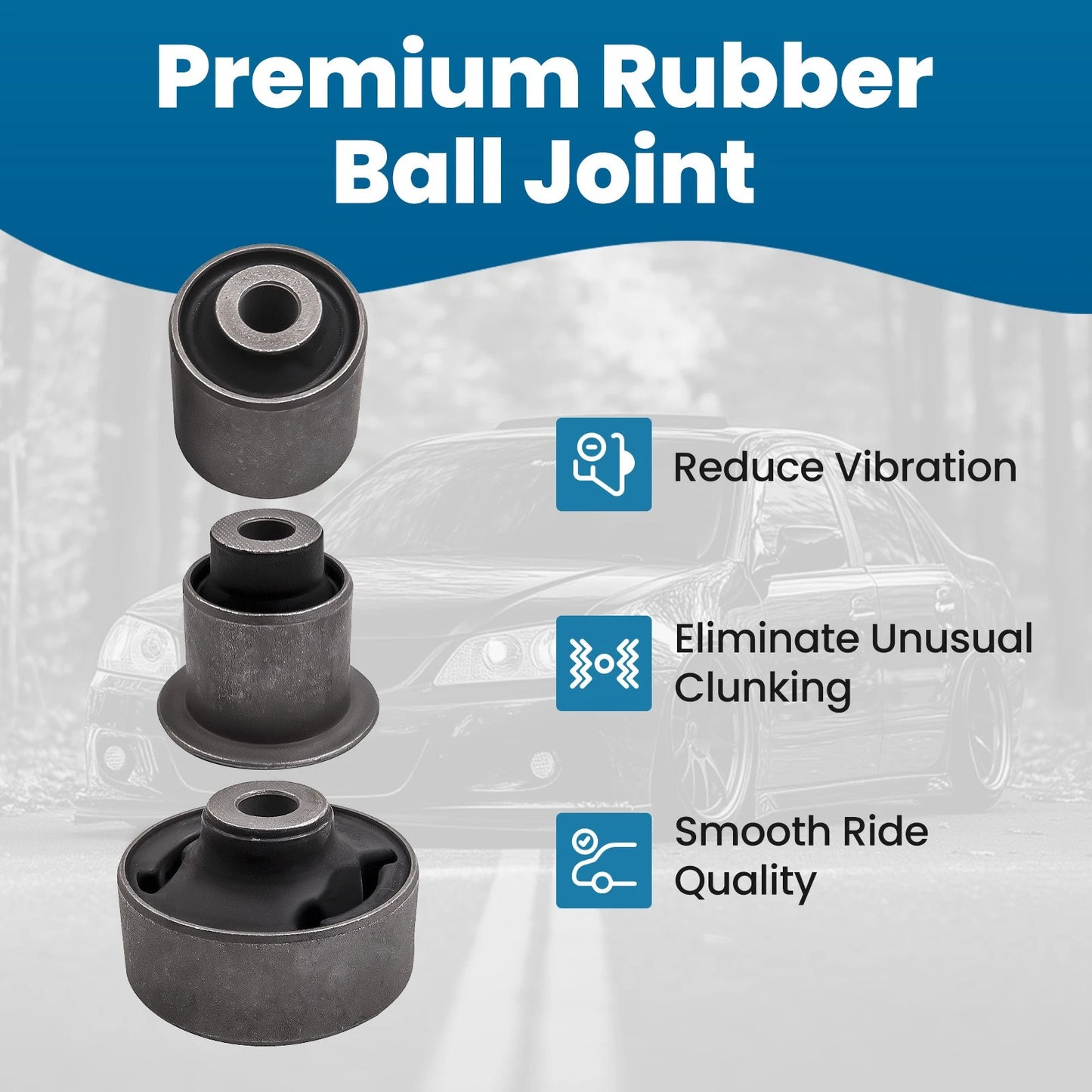 Front Lower Control Arm Bushing Kit for Honda Accord TL TSX (2004–2008)