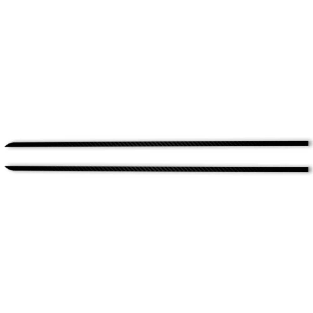 2pc Carbon Fiber Window Sill Trim for 2009-2018 Dodge RAM Reg Cab