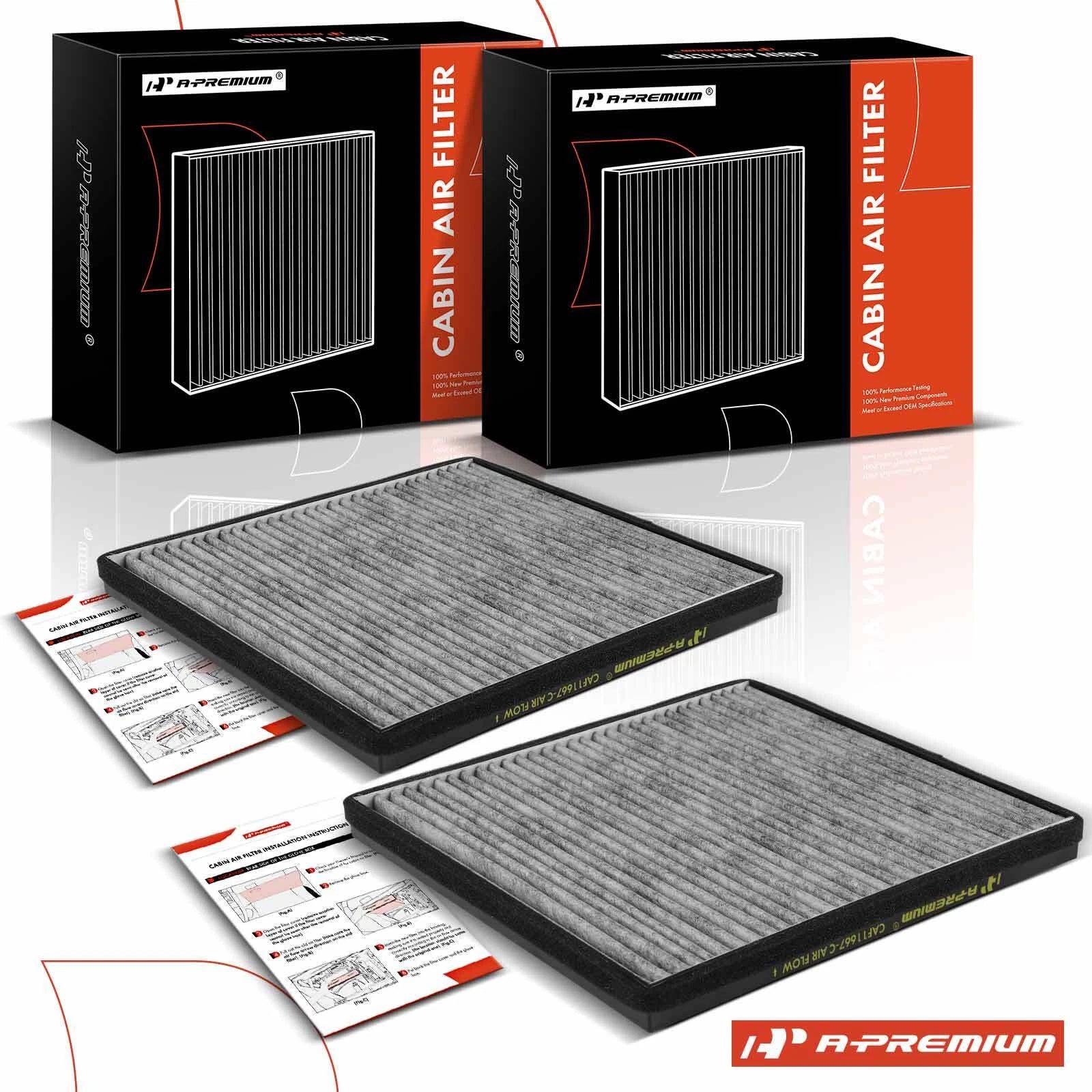 2X Activated Carbon Cabin Air Filter for Chevrolet Camaro