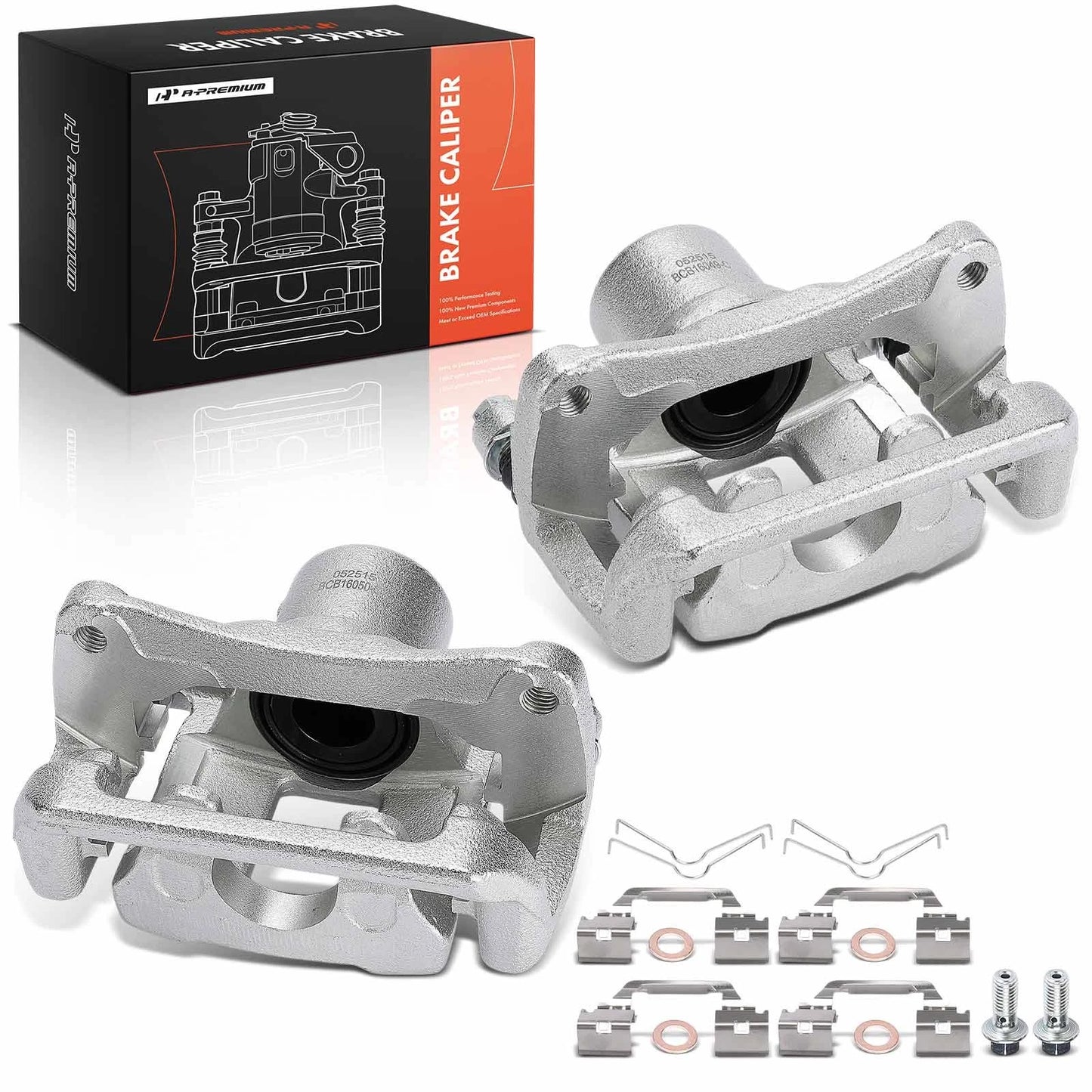 2X Rear Brake Caliper with Bracket for Chevy Colorado GMC Canyon (2021–2022)