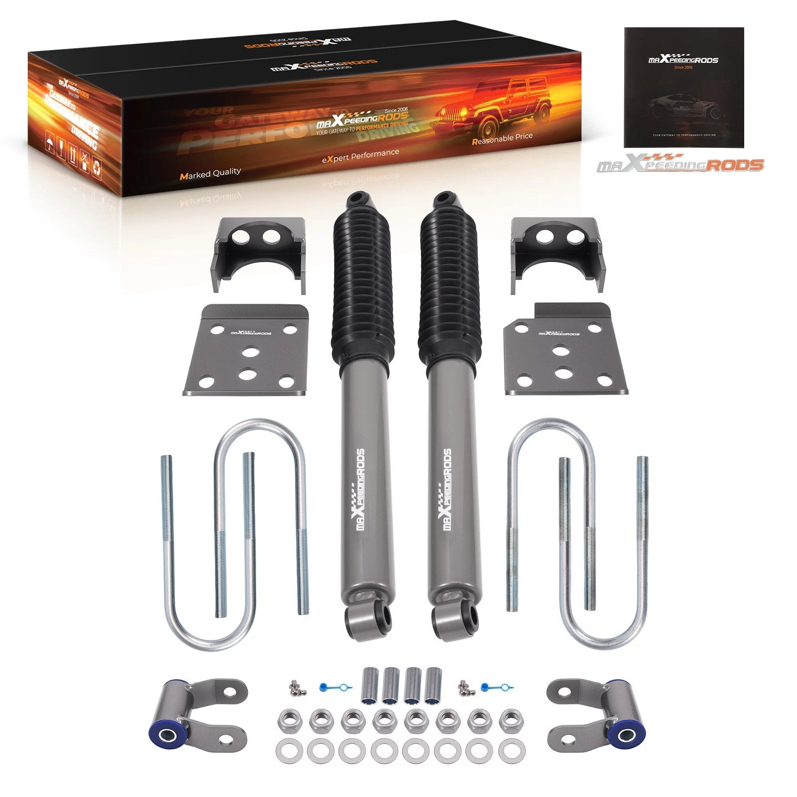 5" Rear Axle Flip Kit with Drop Shocks for Ford F-150 (2015–2020)