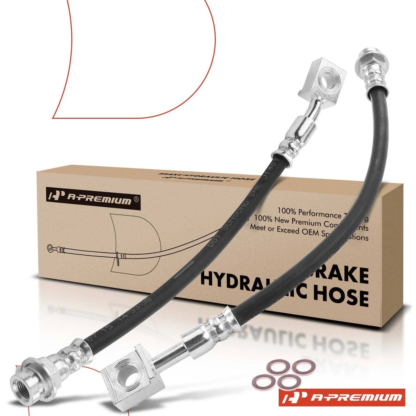 2X Rear Brake Hydraulic Hose for Chevy Venture, Olds Silhouette (2002–2004)