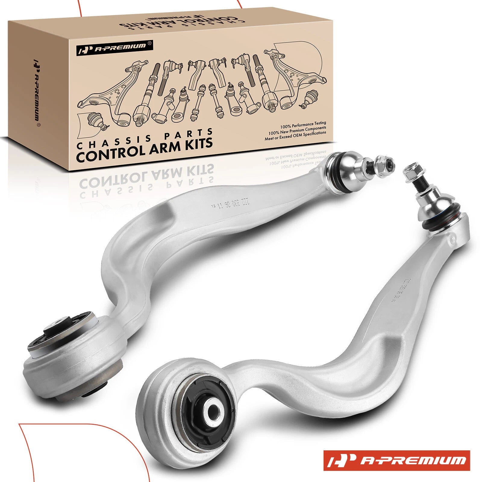 2X Front Lower Control Arm with Ball Joint for Mercedes-Benz