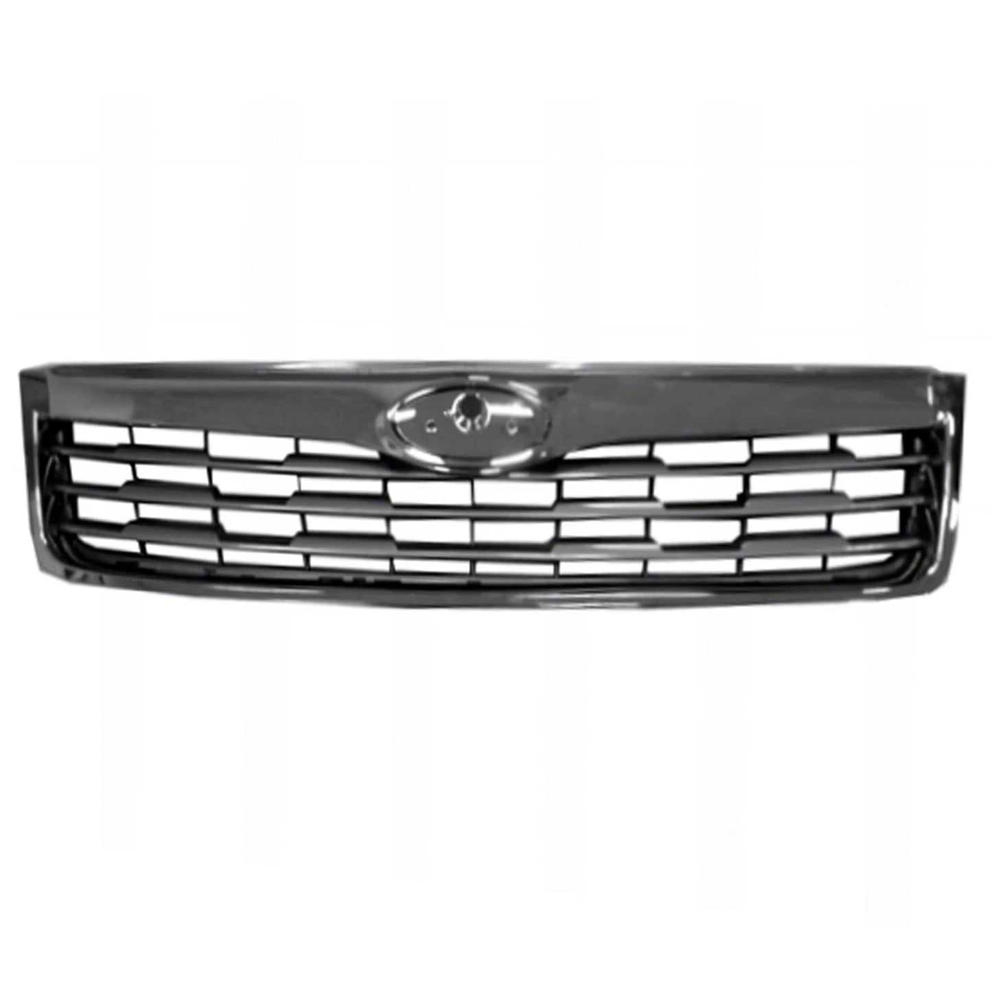 Front Grille Replacement Gray Chrome Plastic for 2009-2010 Subaru Forester