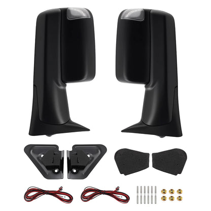 Black Textured Side Mirror for Dodge Ram 1500/2500/3500 (1998–2002) Power
