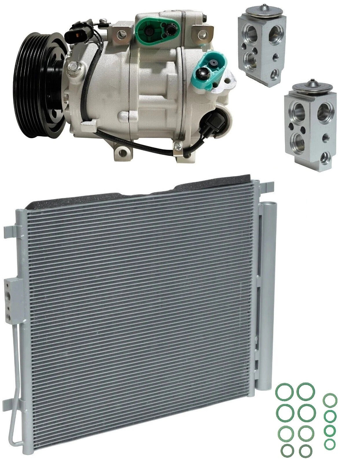 A/C Compressor Kit with Condenser for Hyundai Santa Fe Sport 2.0L (2016)