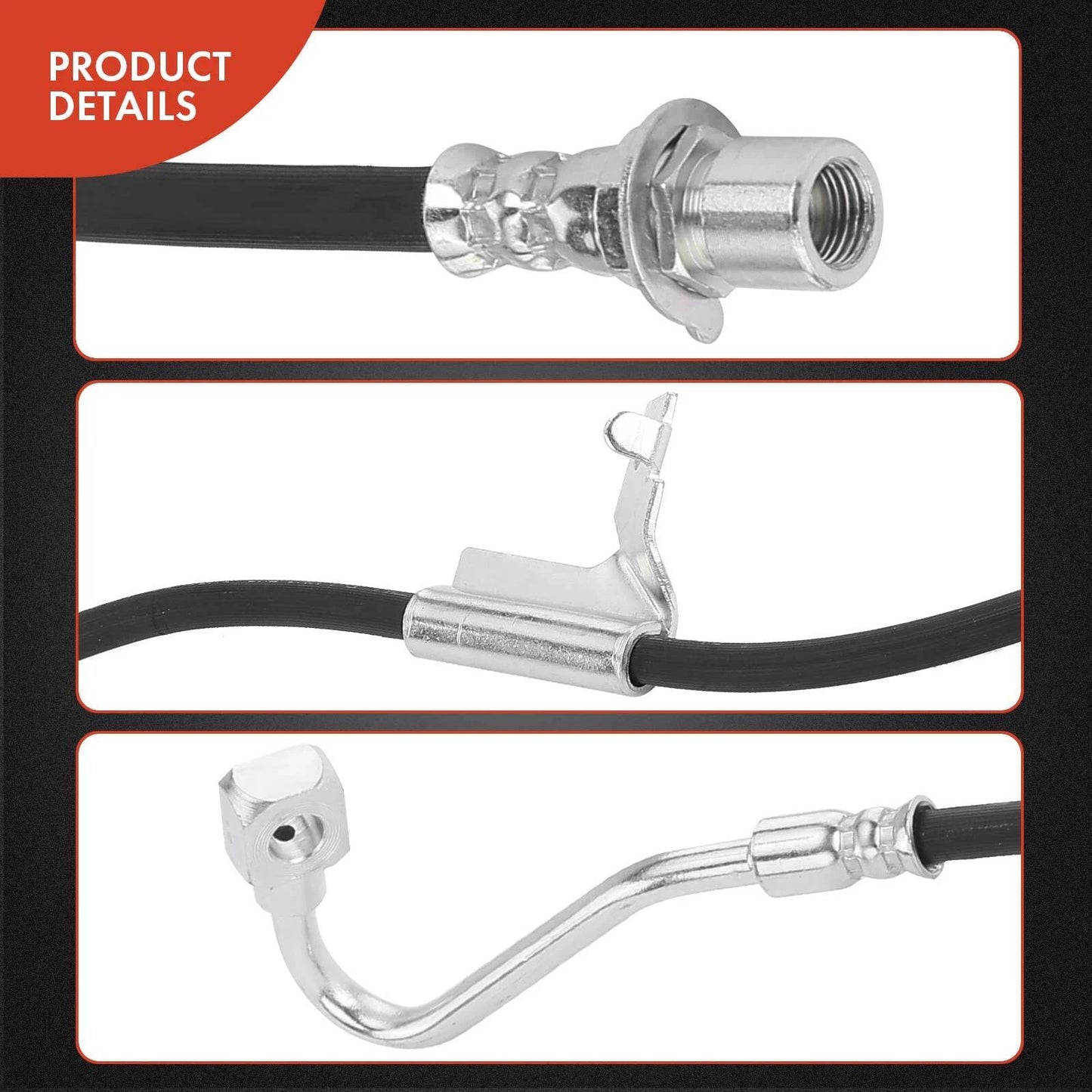 2X Front Brake Hydraulic Hose for Chevrolet Blazer (2000–2005)